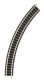 Curved track, radius R1, 45 degree